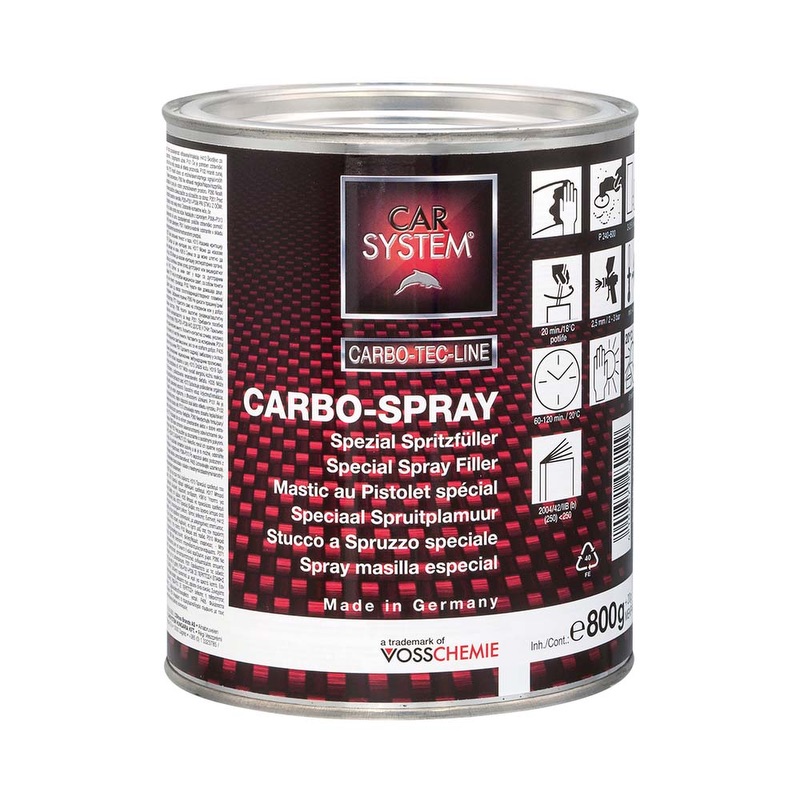 CARSYSTEM | Carbo Spray | Masilla de poliéster a pistola para piezas de carbono